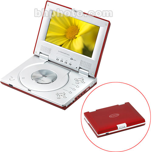 Avayon DXP-7PR 7" Widescreen DVD Video Player - Red