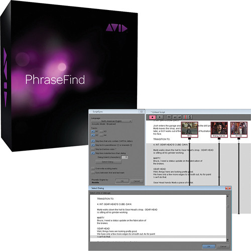 Avid ScriptSync and PhraseFind Bundle