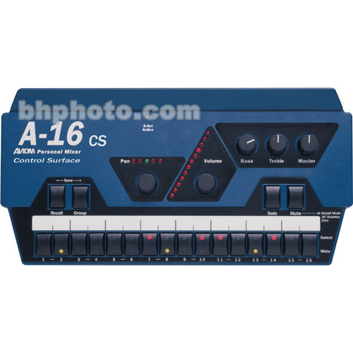 Aviom A-16CS Remote Control Surface for A-16R Personal Mixer