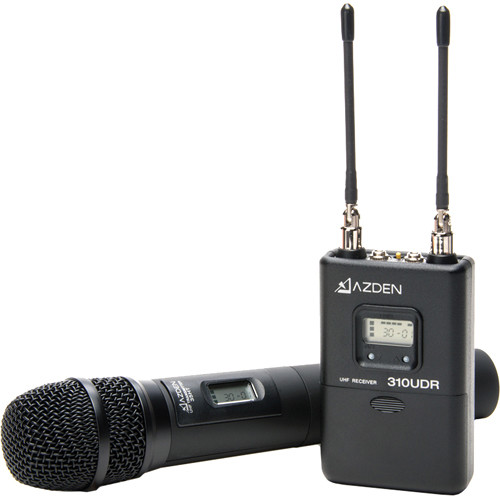 Azden 310HT Camera-Mount Wireless Handheld Microphone System (566.125 to 589.875 MHz)
