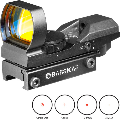 Barska 1x22 Multi-Reticle Electro Sight Riflescope (Black Matte)