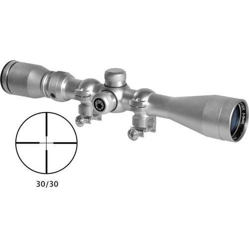 Barska 3-9x40 Huntmaster Riflescope (30/30 Reticle, Silver)