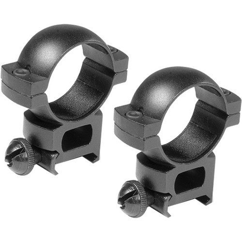 Barska Weaver-Style Rings with Peep (30mm, Aluminum, X-High, Matte Black)