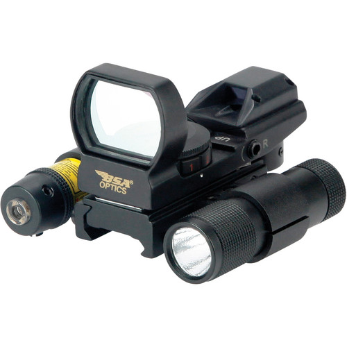 BSA Optics PMRGSLL Panoramic Rifle Scope with Laser and PMRGSLL