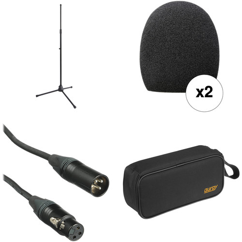B&H Photo Video Handheld Microphone Accessory Kit with Pouch and Tripod Stand