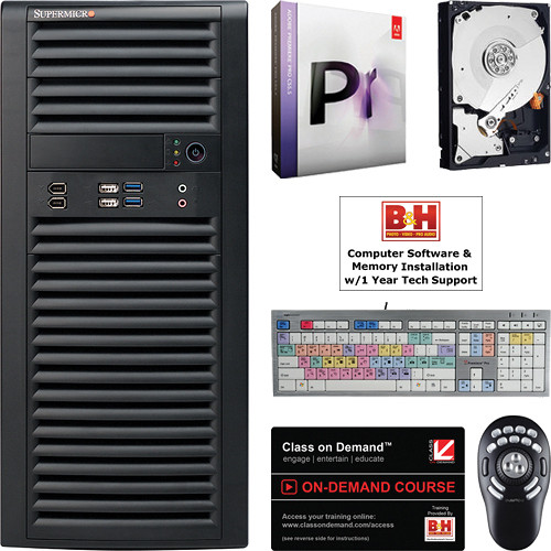 B&H Photo PC Pro Workstation SuperMicro / Adobe Premiere Pro 5.5 Entry-Level Turnkey Video Editing System