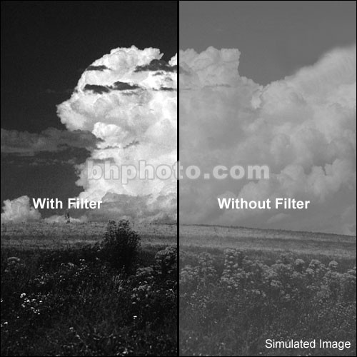 B+W 105 mm 091 Dark Red (029) Multi-Coated (MC)  Extra Wide  Glass Filter