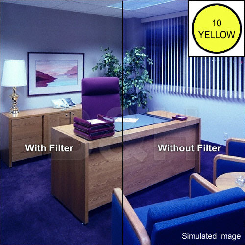 B+W 43 mm CC 10Y (Yellow) Color Compensating  Filter