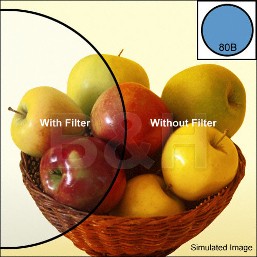B+W 52 mm KB 12 (80B) Cooling Color Conversion Glass Filter