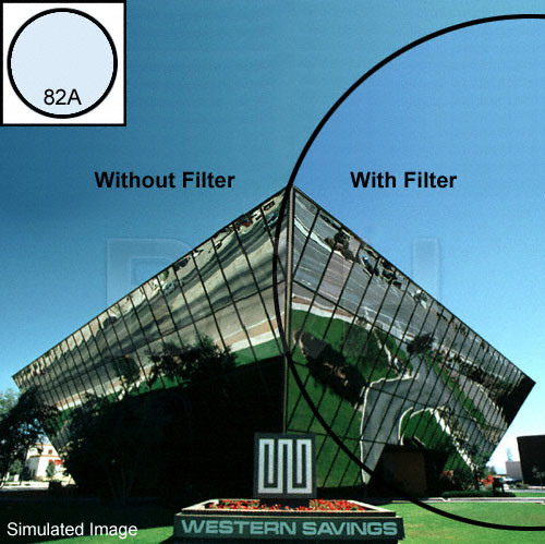 B+W 82 mm KB1.5 (82A) Cooling Color Conversion   Extra Wide  Glass Filter
