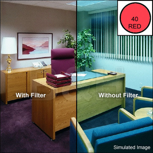 B+W 86 mm CC 40R (Red) Color Compensating  Filter