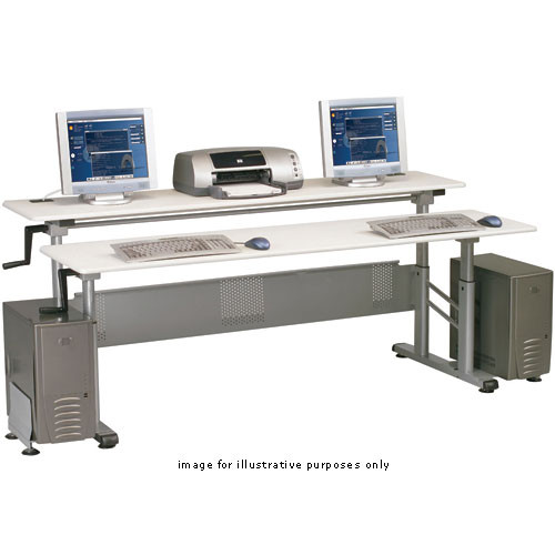 Balt Crank Workstation, Dual Desk, Model 89091  (Gray)