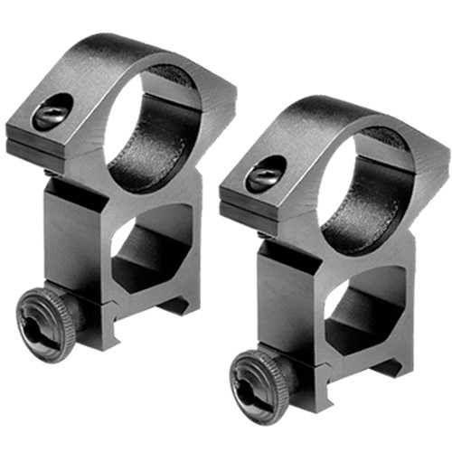 Barska Picatinny Mounting Rings for 30mm Maintubes (Extra-High, Matte Black)