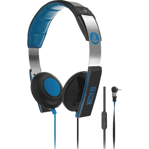 Beacon Audio Orion On-Ear Headphones With In-Line Mic (Blue)