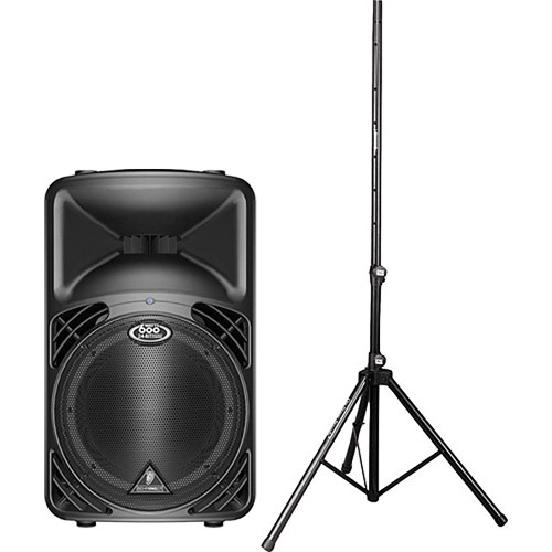 Behringer Eurolive B412DSP 600W 12" Active 2-Way PA Speaker with Stand