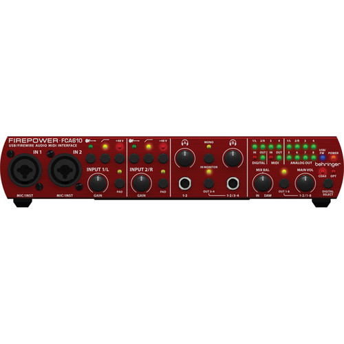 Behringer Firepower FCA610 - 6 x 10 USB/FireWire FCA610 B&H