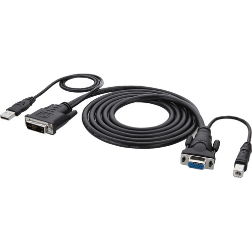 Belkin 10' Secure KVM Cable Kit (DVI-I to VGA & USB)