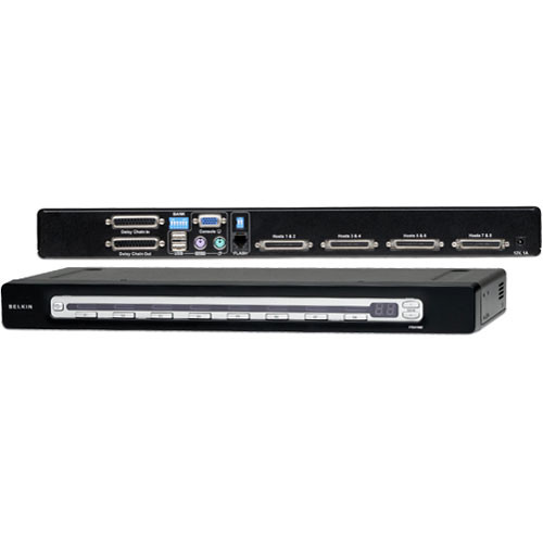 Belkin F1DA108Z 8-Port OmniView PRO3 USB & PS/2 KVM Switch