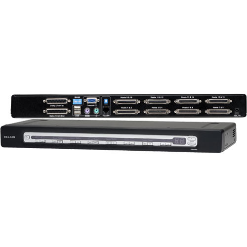 Belkin F1DA116Z 16-Port OmniView PRO3 USB & PS/2 KVM Switch