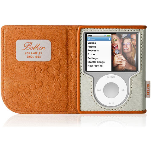 Belkin Leather Folio Case - for iPod nano 3rd F8Z206-OT B&H