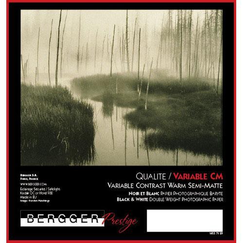 Bergger Prestige Variable CM Warmtone Baryta Paper (Semi-Matte, 8 x 10", 25 Sheets)
