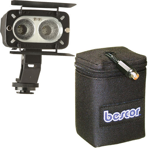 Bescor LK-624 20/40w 6v DC On-Camera Light Kit