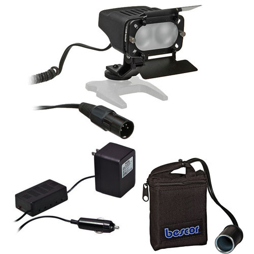 Bescor MPL-12V 12-Volt On-Camera Light Kit w/NMH-54NC NiMH Battery & Charger