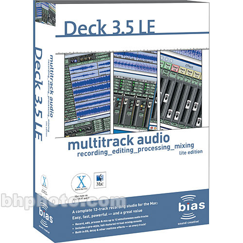 Bias Deck 3.5 LE Digital Audio Recording Software