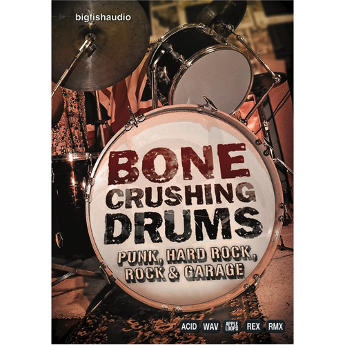 Big Fish Audio Bone Crushing Drums DVD (ProTools, OMF, & AIFF Format)