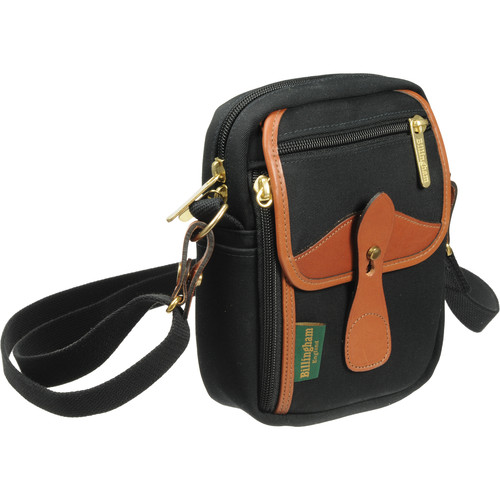 Billingham Compact Stowaway Camera Bag (Black Canvas / Tan Leather Trim, 1.8)