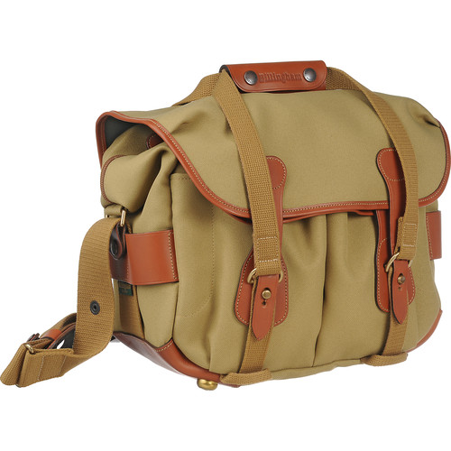 Billingham 206 Media System Bag (Khaki with Tan Leather Trim)