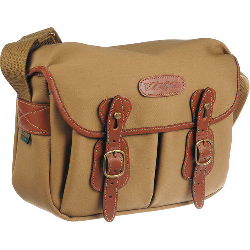 Billingham Hadley Shoulder Bag (Khaki with Tan Leather Trim, Small)