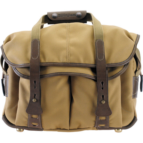 Billingham 307 Shoulder Bag (Khaki with Chocolate Leather)