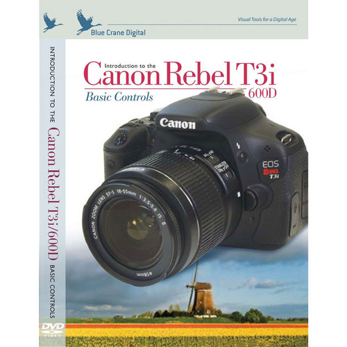 Blue Crane Digital Training DVD: Introduction to the Canon Rebel T3/1100D: Basic Controls (Spanish Version)