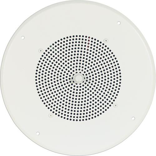 Bogen Ceiling Speaker Assembly with S86 8" Cone & Recessed Volume Control (Bright White)