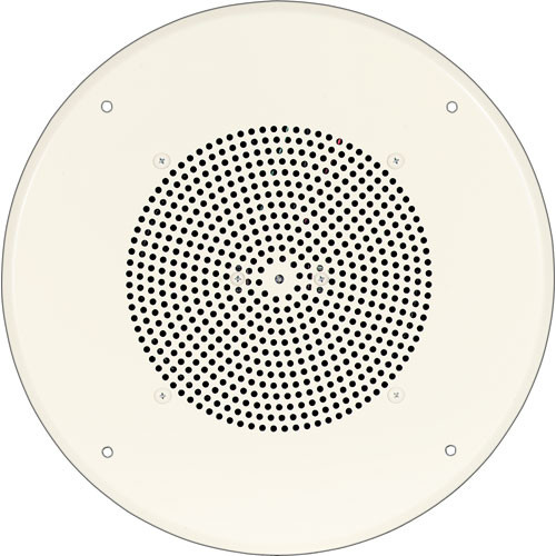 Bogen Ceiling Speaker Assembly with S86 8" Cone , Recessed Volume Control & Screw Terminal Bridge (Off-White)