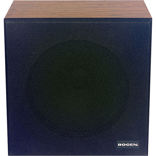 Bogen WBS8T725 8" 4W Loudspeaker in Wall Baffle (Walnut, 6" Wire Leads)