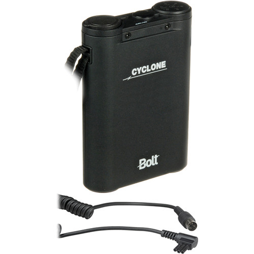 Bolt Cyclone Power Pack for Camera Flash with Nikon CKE Cable & Charger Kit