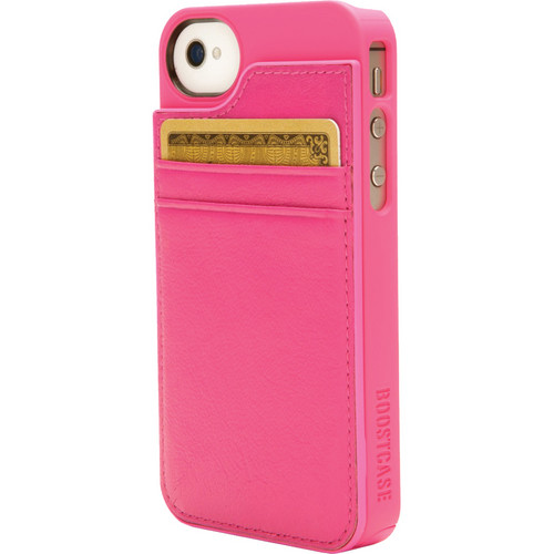 Boostcase BCHWLT-219 Hybrid Wallet / Snap-On Case (Magenta)