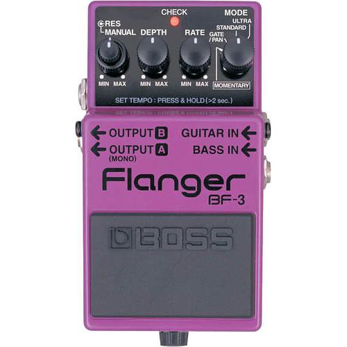 BOSS BF-3 Stereo Flanger - Effects Pedal for Guitar and Bass