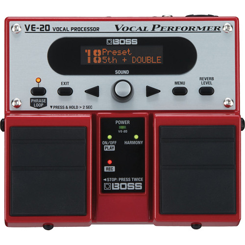 BOSS VE-20 Vocal Performer - Effects Pedal for Vocalists
