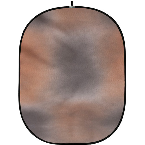 Botero #040 CollapsibleBackground (5x7') (Orange, Gray, Green)