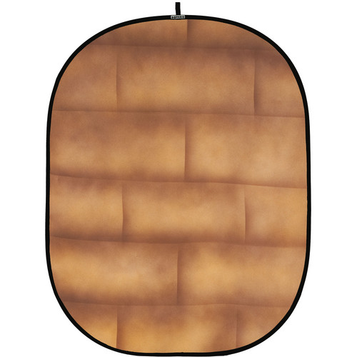 Botero 057 Collapsible Background (5 x 7', Brick Brown, Beige)