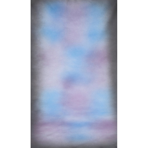 Botero #033 Muslin Background (10x24', Dark Gray, Blue, Violet, White)
