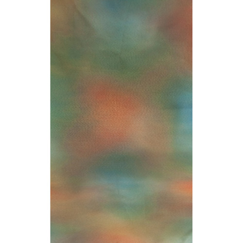 Botero #041 Muslin Background (10x12', Emerald, Orange, Brown, Blue)
