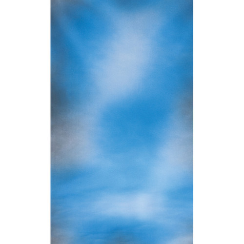 Botero #045 Muslin Background (10x24', White, Blue, Gray)