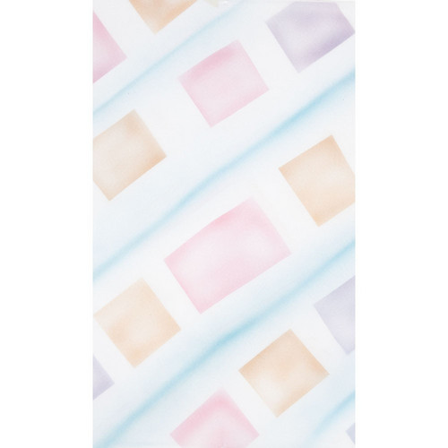 Botero #058 Muslin Background (10 x 12', White, Pink, Yellow, Blue )