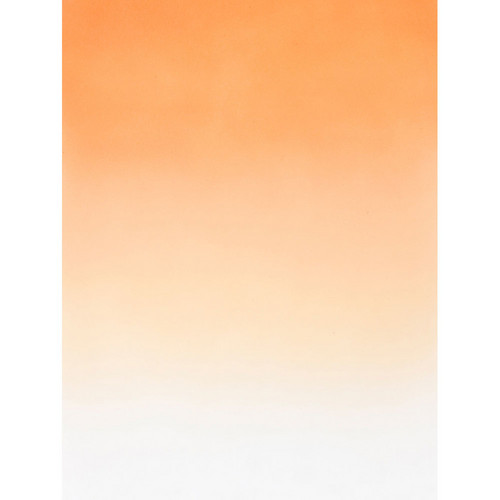 Botero #411 Muslin Graduated Background (5 x 7', Orange, White)