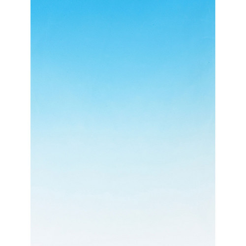 Botero #413 Muslin Graduated Background (5 x 7', Sky Blue, White)