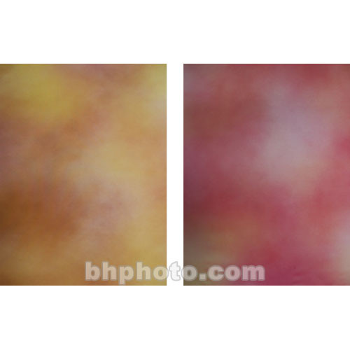 Botero Double-Sided Muslin Background (10 x 12', Orange, Violet / Green, Blue, & Violet)